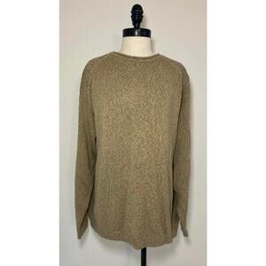 TOMMY BAHAMA Cotton Wool Pullover Crew Neck Sweater Brown Casual Fall Mens XL
